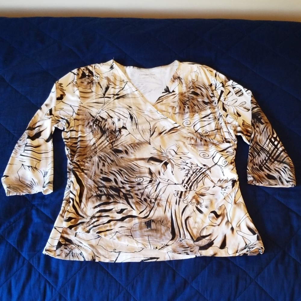 Coldwater Creek wrap top
